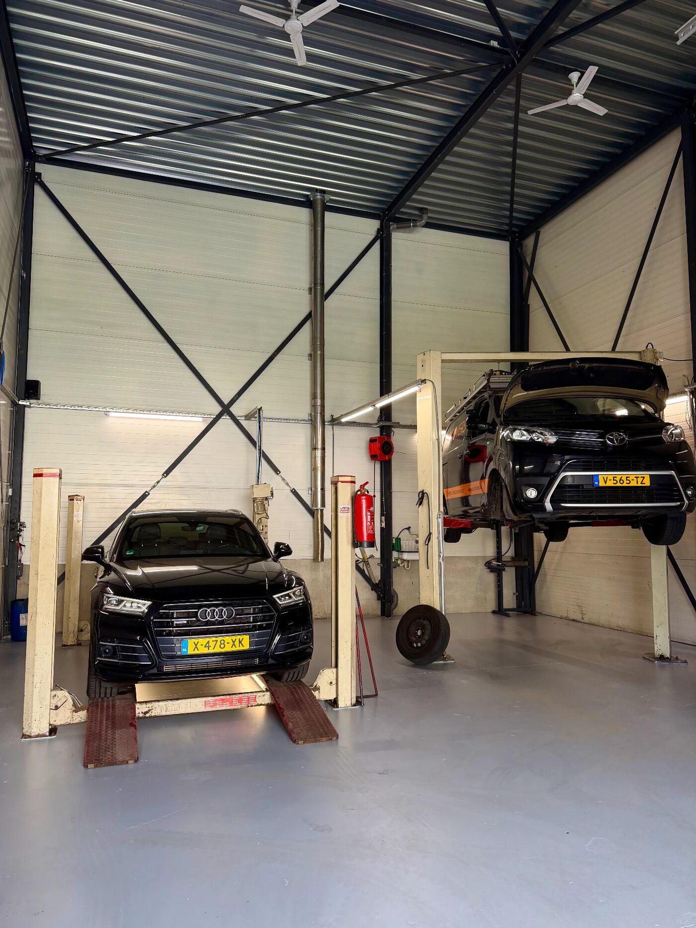 In de werkplaats